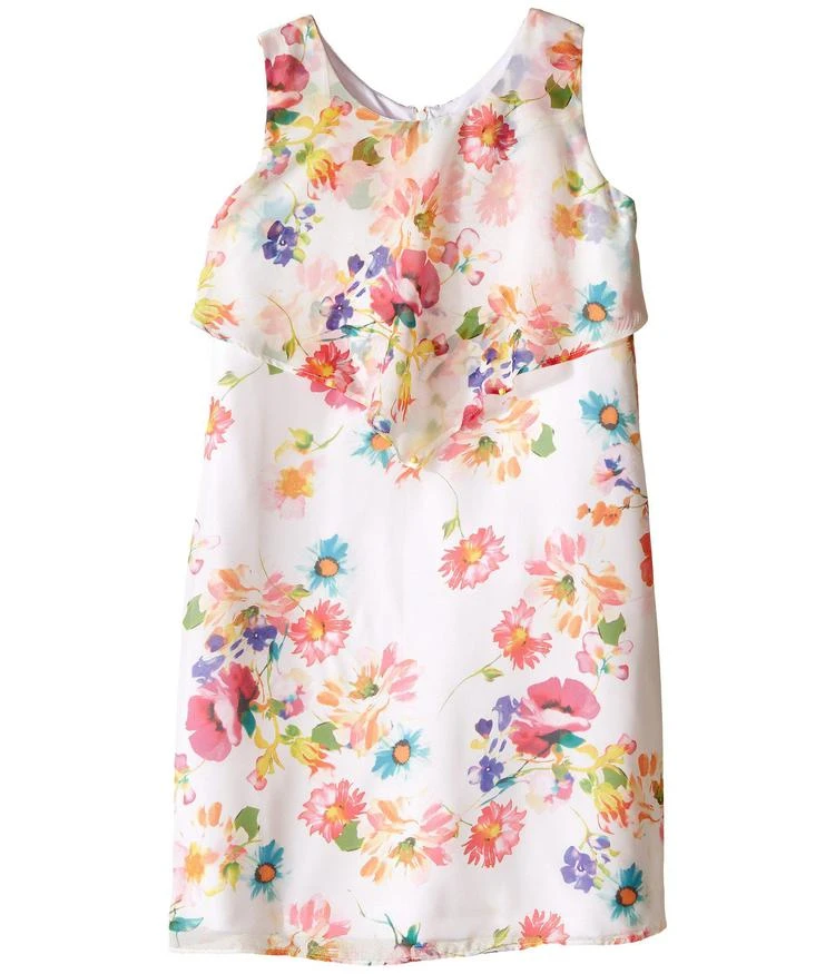 商品Us Angels|Floral Chiffon Sleeveless Popover w/ Flare Skirt (Big Kids),价格¥196,第1张图片