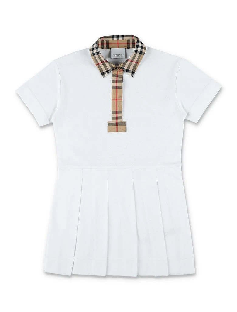 商品Burberry|Burberry Kids Logo Patch Short-Sleeved Polo Shirt Dress,价格¥1520,第1张图片