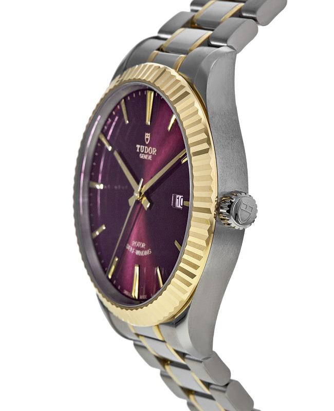 Tudor Style 41mm Burgundy Dial Stainless Steel Men's Watch M12713-0013商品第3张图片规格展示