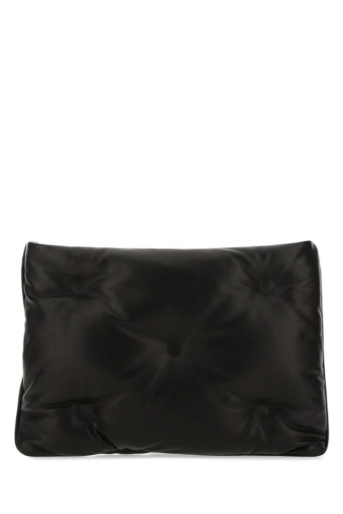 商品MAISON MARGIELA|Maison Margiela Black Nappa Leather Clutch,价格¥6309,第3张图片详细描述