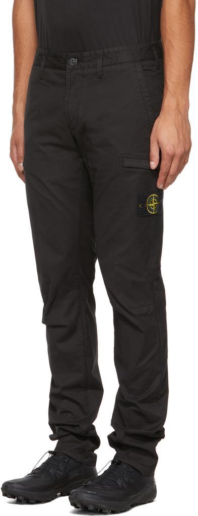 商品Stone Island|Black Cotton Twill Cargo Pants,价格¥2003,第6张图片详细描述