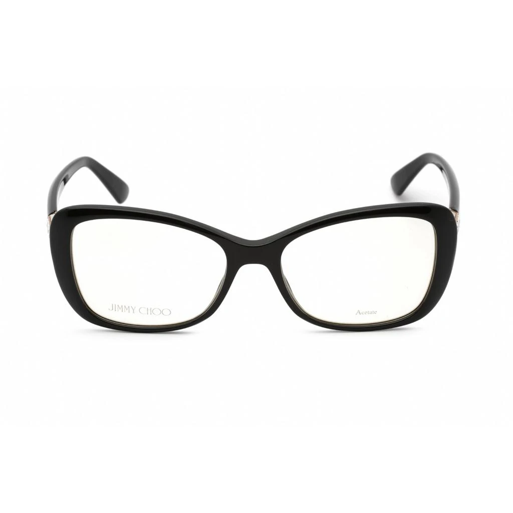 商品Jimmy Choo|Jimmy Choo Women's Eyeglasses - Full Rim Butterfly Black Plastic Frame | JC284 0807 00,价格¥546,第2张图片详细描述