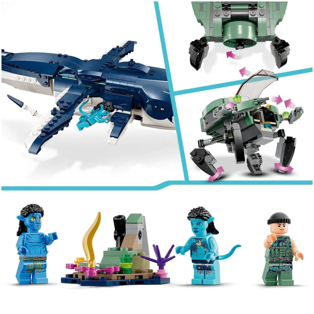 商品LEGO|LEGO Avatar Payakan the Tulkun & Crabsuit Building Toy (75579),价格¥942,第5张图片详细描述