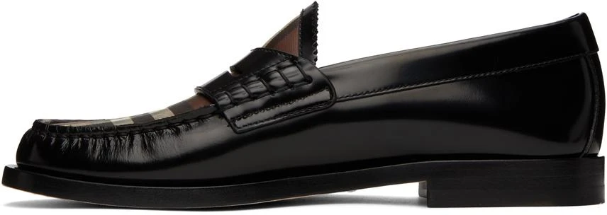 商品Burberry|Black & Brown Check Loafers,价格¥3975,第3张图片详细描述