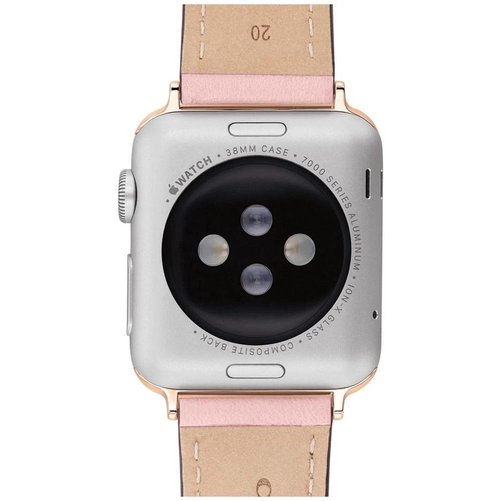 商品Coach|Blush Leather Apple Watch Band 38/41mm,价格¥716,第3张图片详细描述