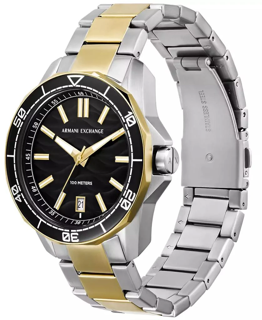 商品Armani Exchange|Men's Spencer Three Hand Date Two-Tone Stainless Steel Watch 44mm,价格¥1085,第4张图片详细描述