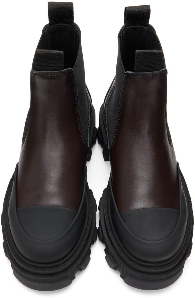 Brown Leather Chelsea Boots商品第5张图片规格展示