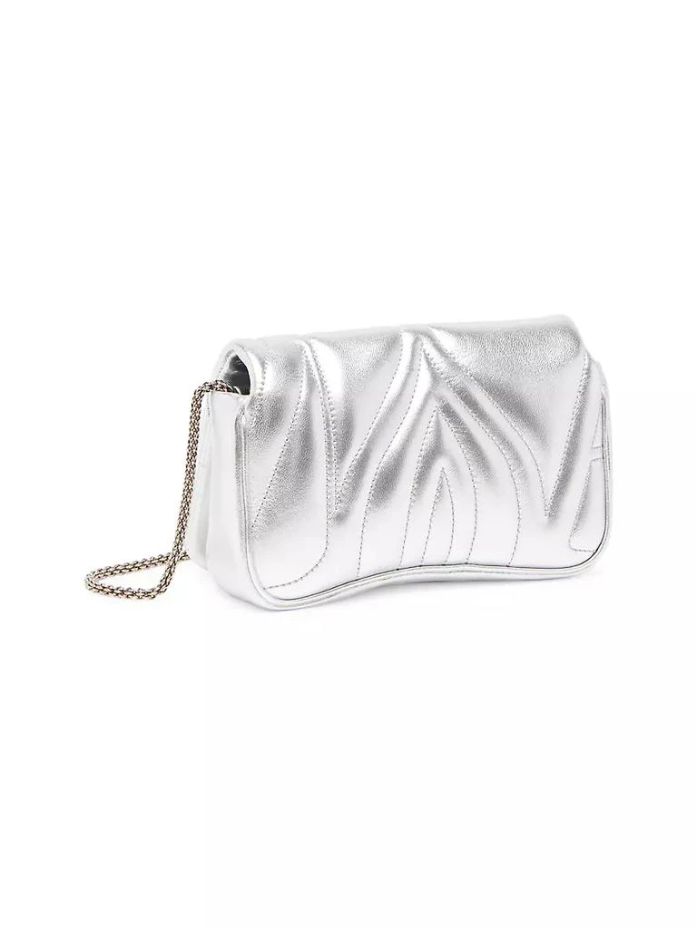 商品Alexander McQueen|The Mini Seal Metallic Leather Shoulder Bag,价格¥16890,第4张图片详细描述