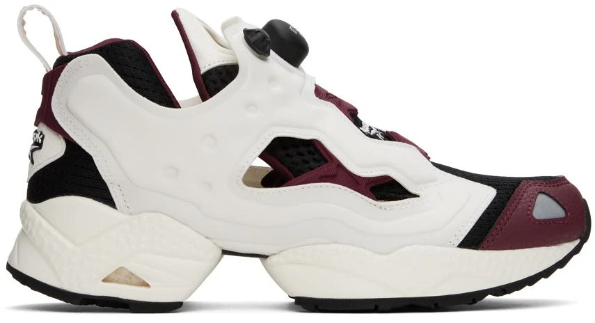 商品Reebok|White & Burgundy Instapump Fury 95 Sneakers,价格¥978,第1张图片