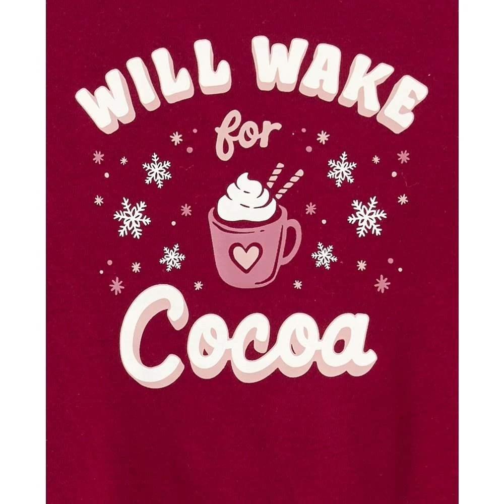 商品Carter's|Little Girls Will Wake for Cocoa Pajamas, 2 Piece Set,价格¥81,第3张图片详细描述