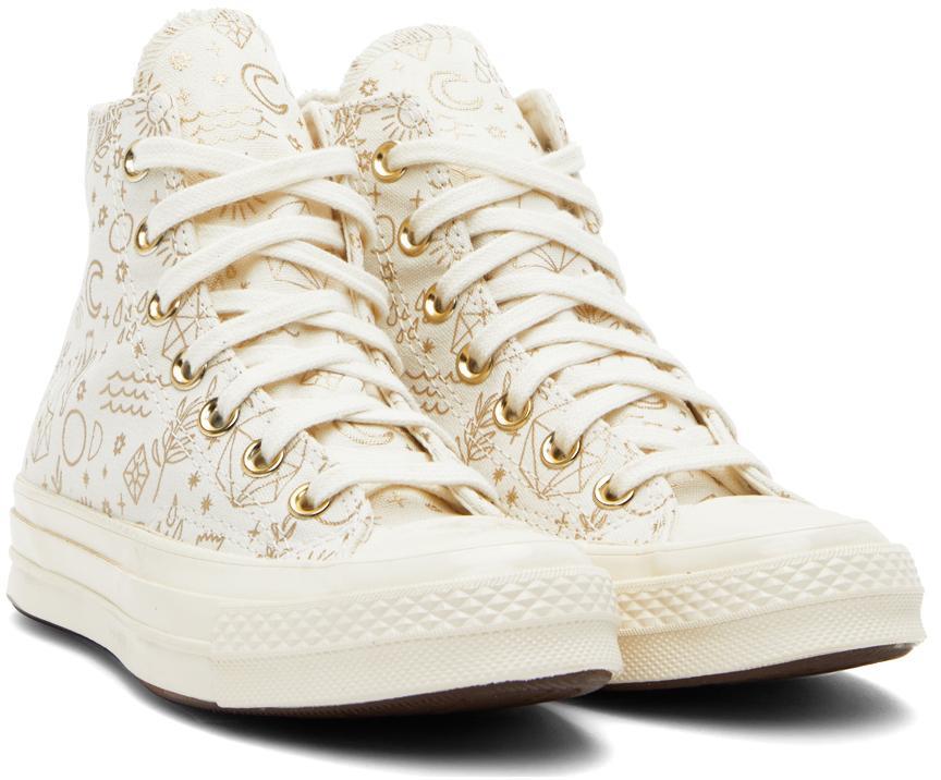 商品Converse|白色 Golden Elements Chuck 70 高帮运动鞋,价格¥922,第6张图片详细描述