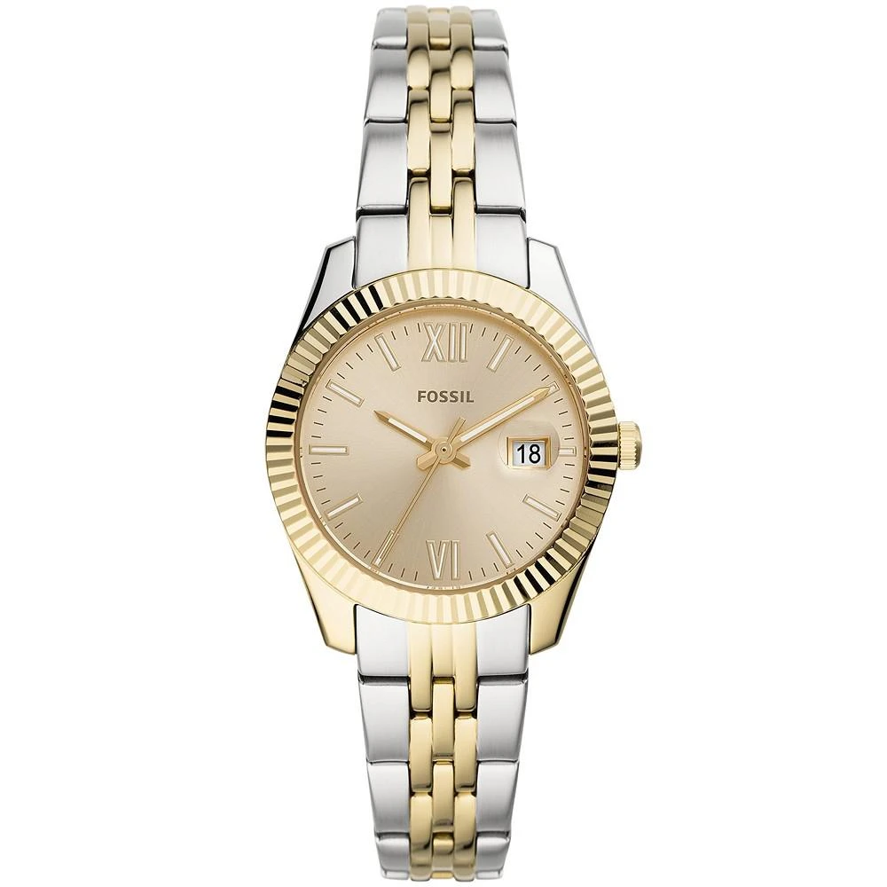 商品Fossil|Women's Scarlette Mini Two-Tone Bracelet Watch 32mm,价格¥720,第1张图片