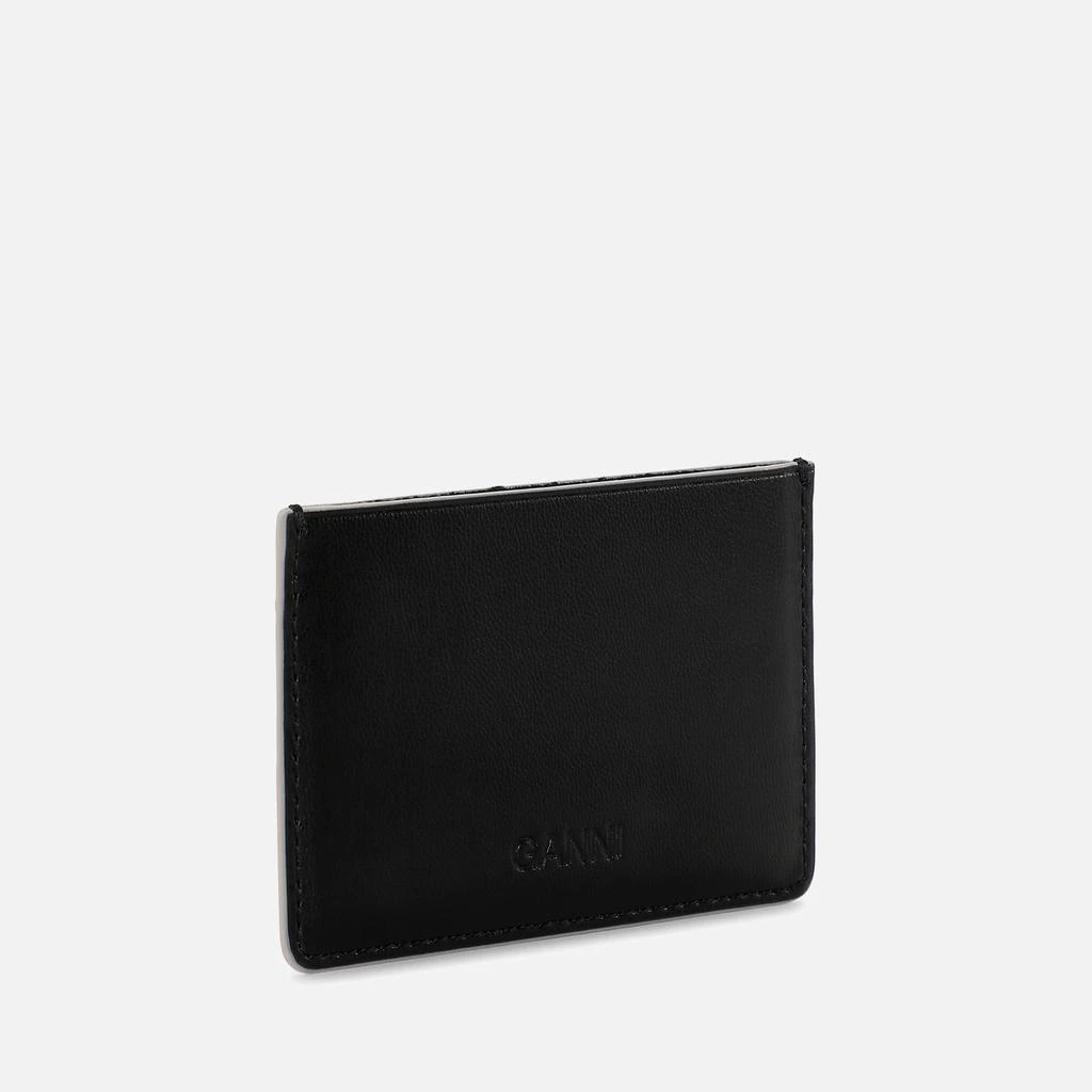 商品Ganni|Ganni Bou Recycled Leather and Faux Leather Cardholder,价格¥542,第2张图片详细描述