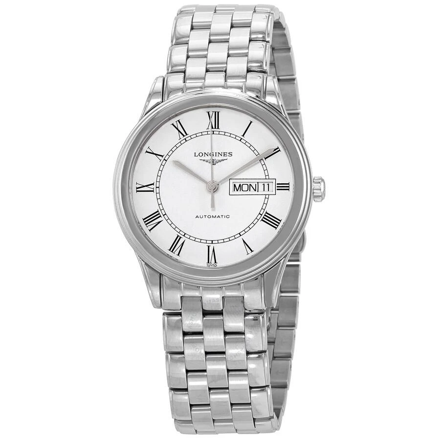 商品Longines|浪琴旗舰系列白色哑光男士机械手表 L4.899.4.21.6,价格¥7439,第1张图片