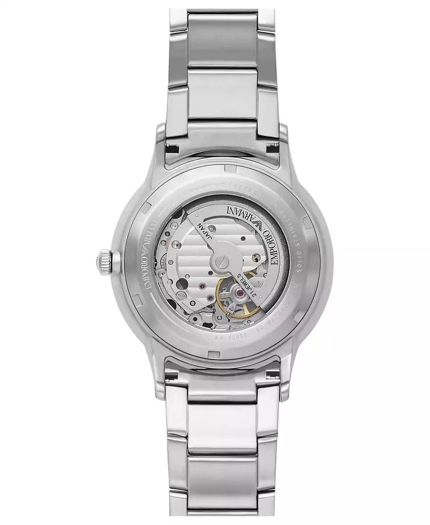 商品Emporio Armani|Men's Automatic Stainless Steel Bracelet Watch 43mm,价格¥3429,第3张图片详细描述