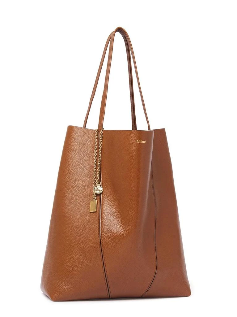 商品Chloé|Chloé Spin Logo Detailed Large Tote Bag,价格¥8887,第3张图片详细描述