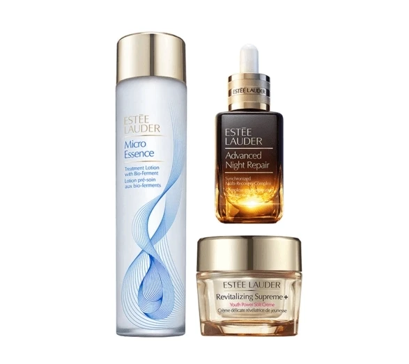 商品Estée Lauder|Estee Lauder 雅诗兰黛 抗衰老三件套（原生液200ml+七代小棕瓶50ml+智妍面霜清爽版75ml）,价格¥1956,第1张图片