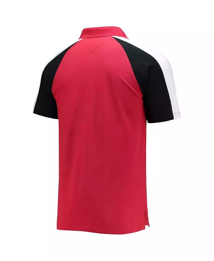 商品Tommy Hilfiger|Men's Red, White Tampa Bay Buccaneers Holden Raglan Polo Shirt,价格¥390,第3张图片详细描述