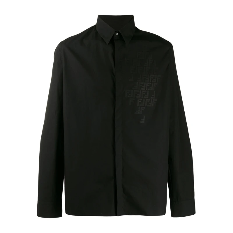 商品Fendi|Fendi 芬迪 黑色男士衬衫 FS0745-AAP6-F0QA1,价格¥3200,第1张图片