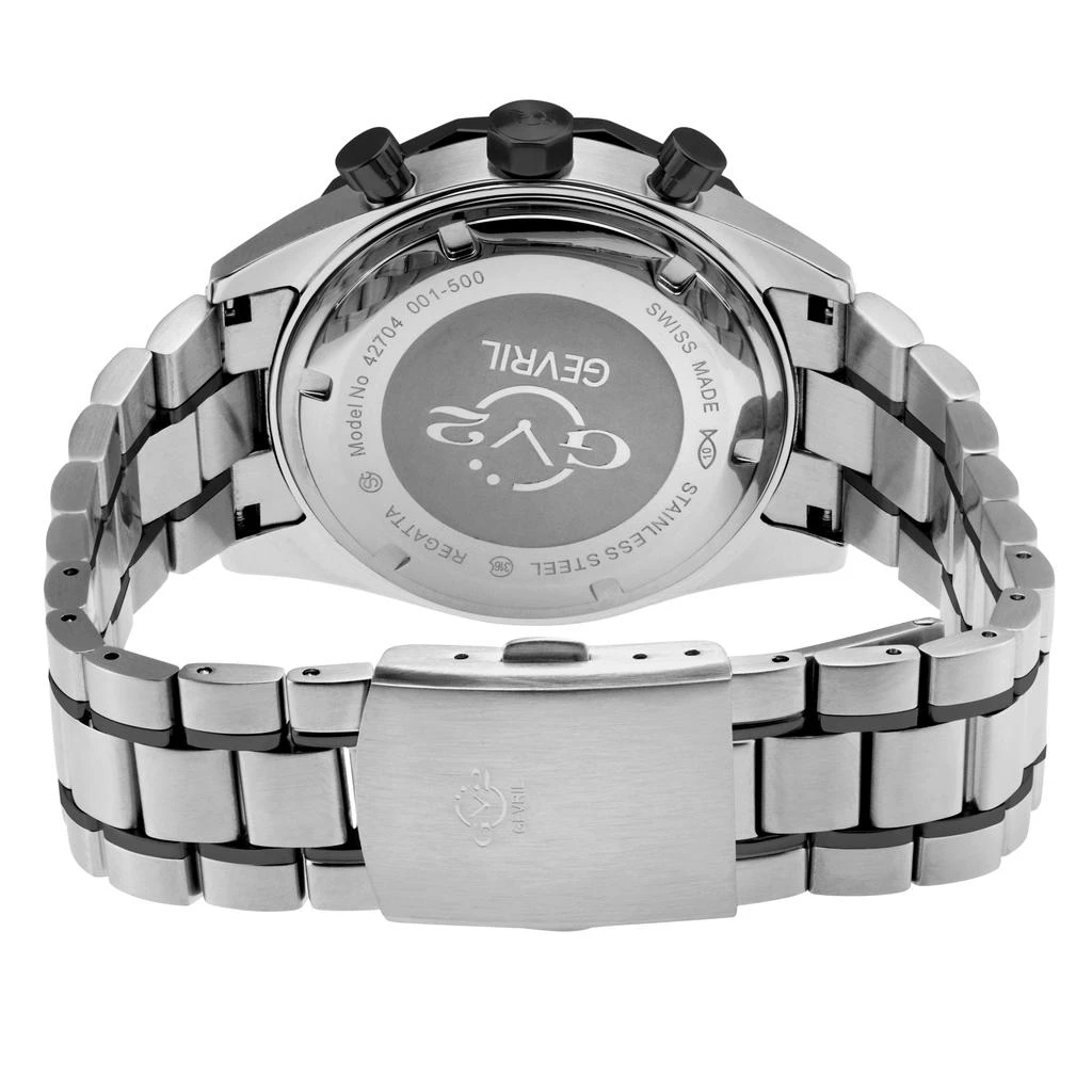 商品GV2|Men's Regatta 316L SS Case, Ceramic IPB Top Ring, Black Dial, Gray Counter, IPBK 316L Stainless Steel Bracelet Watch.,价格¥2911,第2张图片详细描述