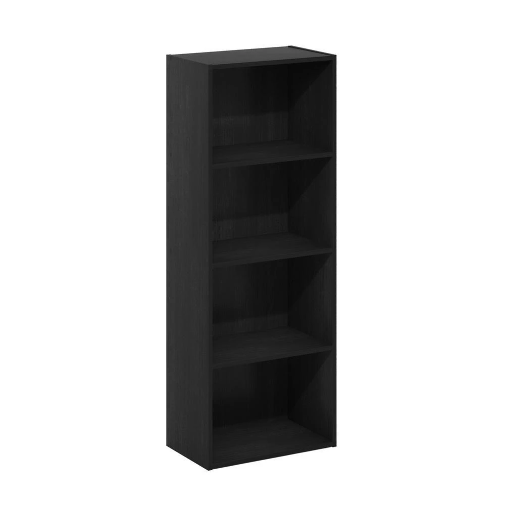 商品Furinno|Luder 4-Tier Open Shelf Bookcase, Blackwood,价格¥751,第1张图片