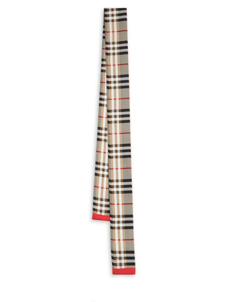 商品Burberry|Castleford Check Silk Scarf,价格¥1312,第2张图片详细描述