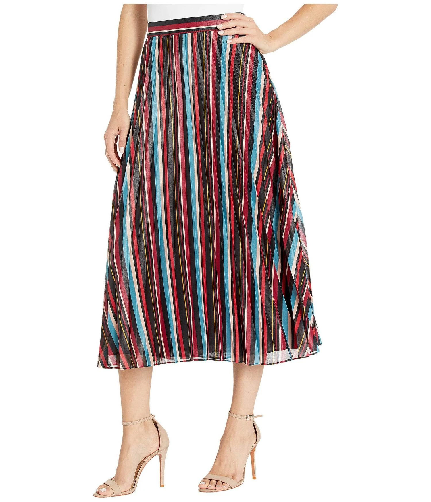 商品Juicy Couture|Lush Holiday Stripe Pleated Skirt,价格¥589,第2张图片详细描述