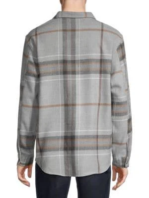 商品RON TOMSON|Woodsman Relaxed-Fit Plaid Shacket,价格¥134,第2张图片详细描述