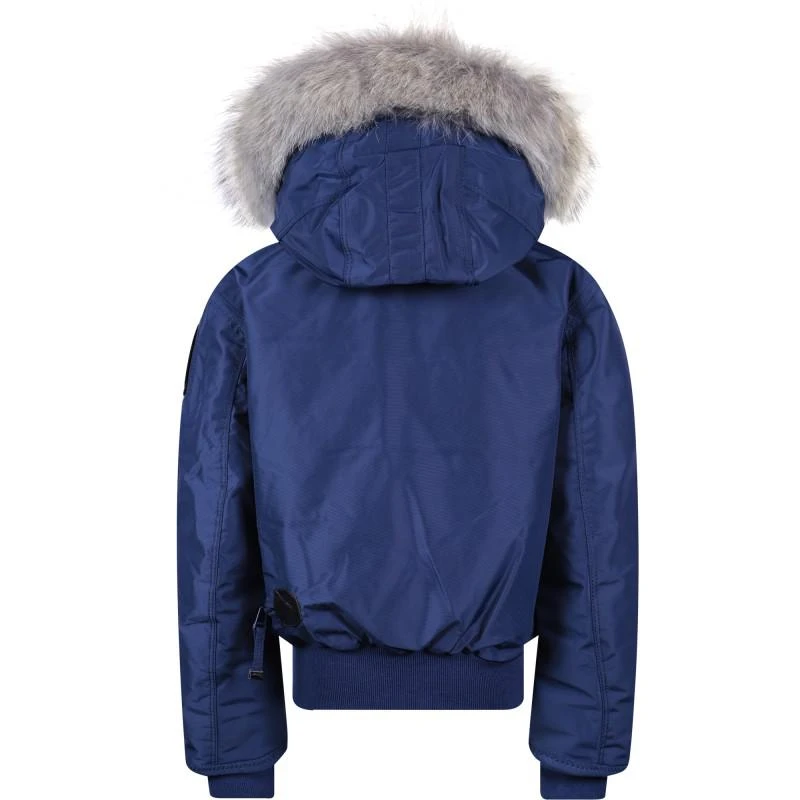 商品Parajumpers Kids|Girls fur trim hood jacket in blue,价格¥5135,第2张图片详细描述