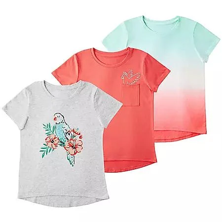 商品Member's Mark|Member's Mark Girls' 3 Pack Tee,价格¥56,第1张图片