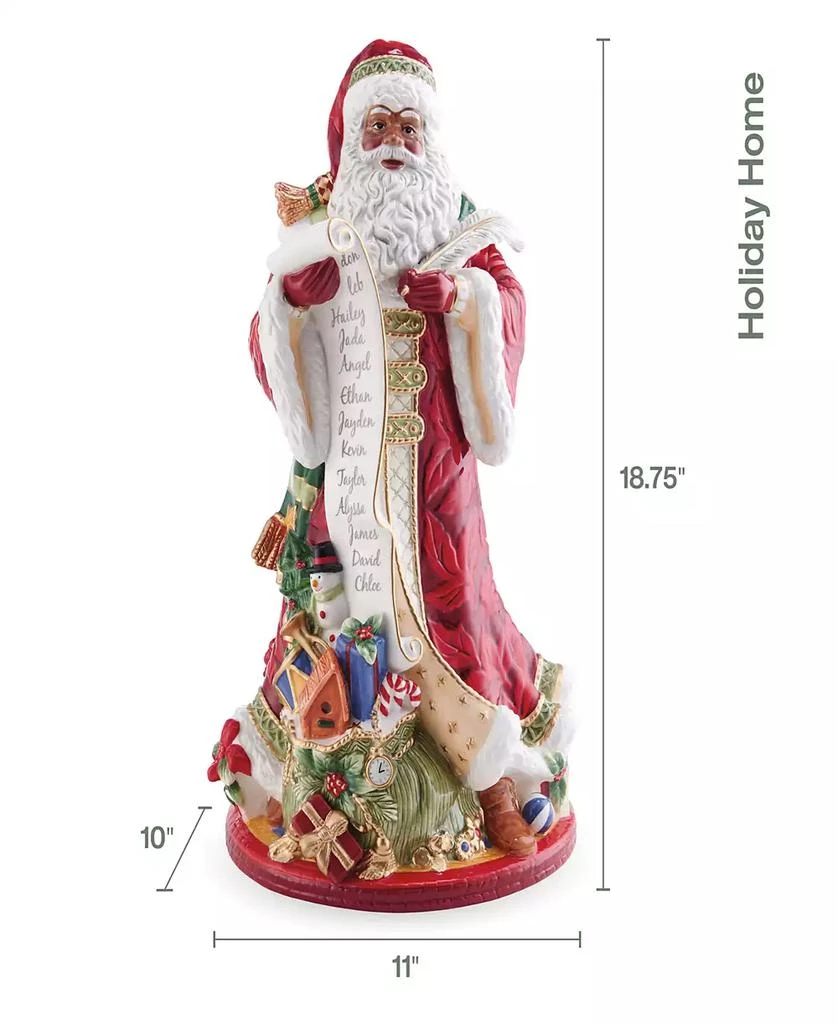 商品Fitz and Floyd|Holiday Home African American Santa Figurine, 18.75-in,价格¥2198,第4张图片详细描述