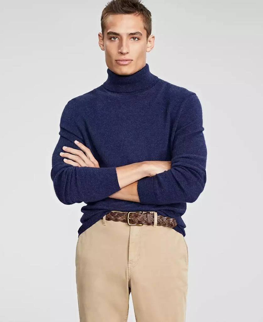 商品Club Room|Men's Cashmere Turtleneck Sweater, Created for Macy's,价格¥392,第1张图片详细描述