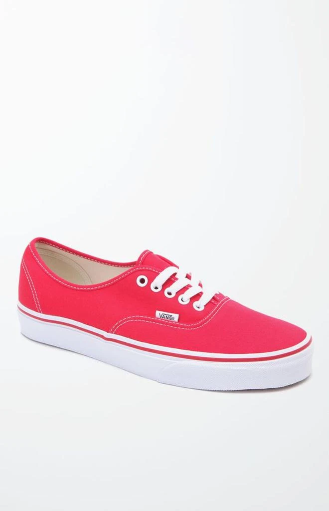 商品Vans|男款 Authentic 休闲帆布板鞋 红色,价格¥238,第1张图片