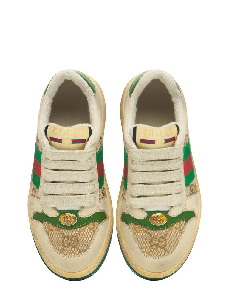 商品Gucci|Screener Web & Gg Sneakers,价格¥4394,第1张图片