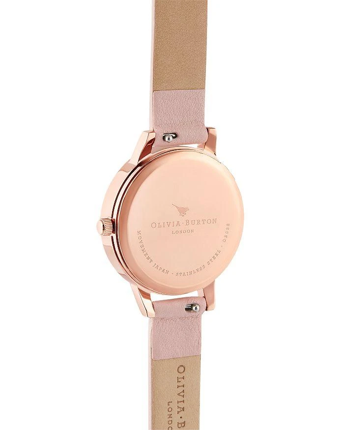 商品Olivia Burton|Sunlight Florals Dusty Pink Strap Watch, 30mm,价格¥674,第3张图片详细描述