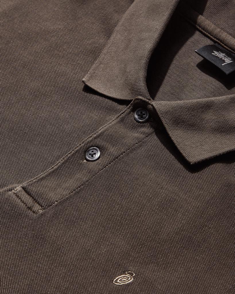 トップス STUSSY 24SS PIGMENT DYED PIQUE POLO Pig Dyed Pique Polo in Taupe