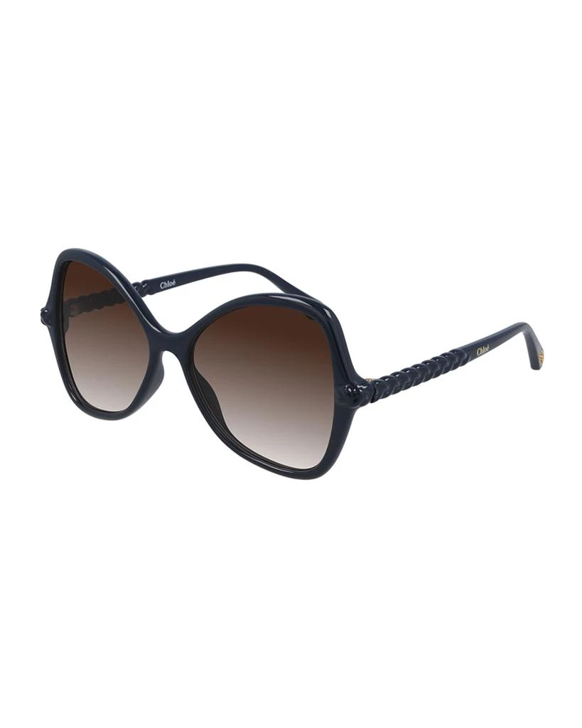 商品Chloé|Injection Plastic Butterfly Sunglasses,价格¥1096,第1张图片