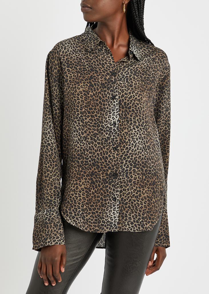 The Standard leopard-print silk crepe de chine shirt商品第2张图片规格展示
