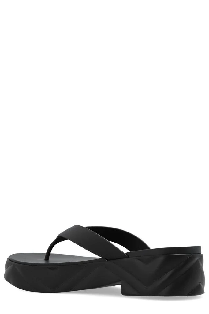 商品Gucci|Gucci Logo Detail Platform Sandals,价格¥2321,第3张图片详细描述