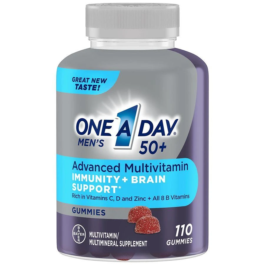 商品One A Day|Gummies Advanced Multivitamin with Immunity + Brain Support Strawberry,价格¥167,第1张图片