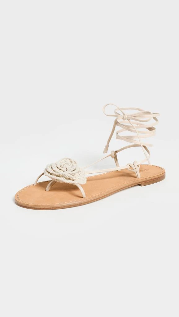 商品ALOHAS|Jakara Cream Leather Sandals,价格¥528,第1张图片