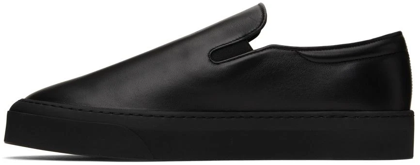 商品The Row|Black Leather Dean Slip-On Sneakers,价格¥3943,第3张图片详细描述