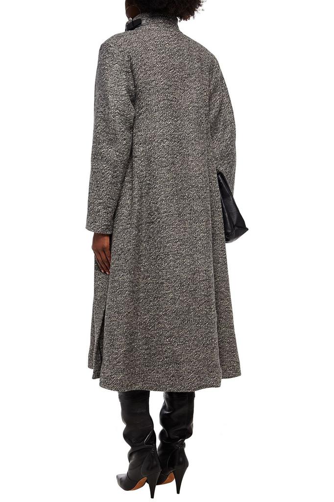Natacha leather-trimmed wool-blend tweed coat商品第3张图片规格展示