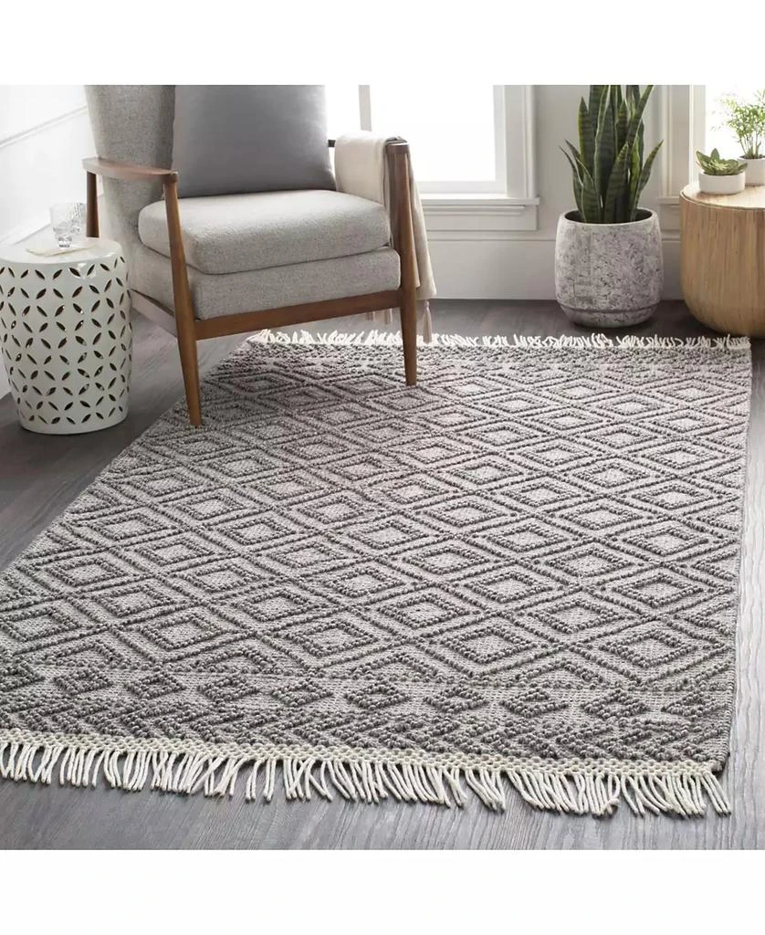 商品Surya|CLOSEOUT! Farmhouse Tassels FTS-2302 Black 5' x 7'6" Area Rug,价格¥3042,第4张图片详细描述