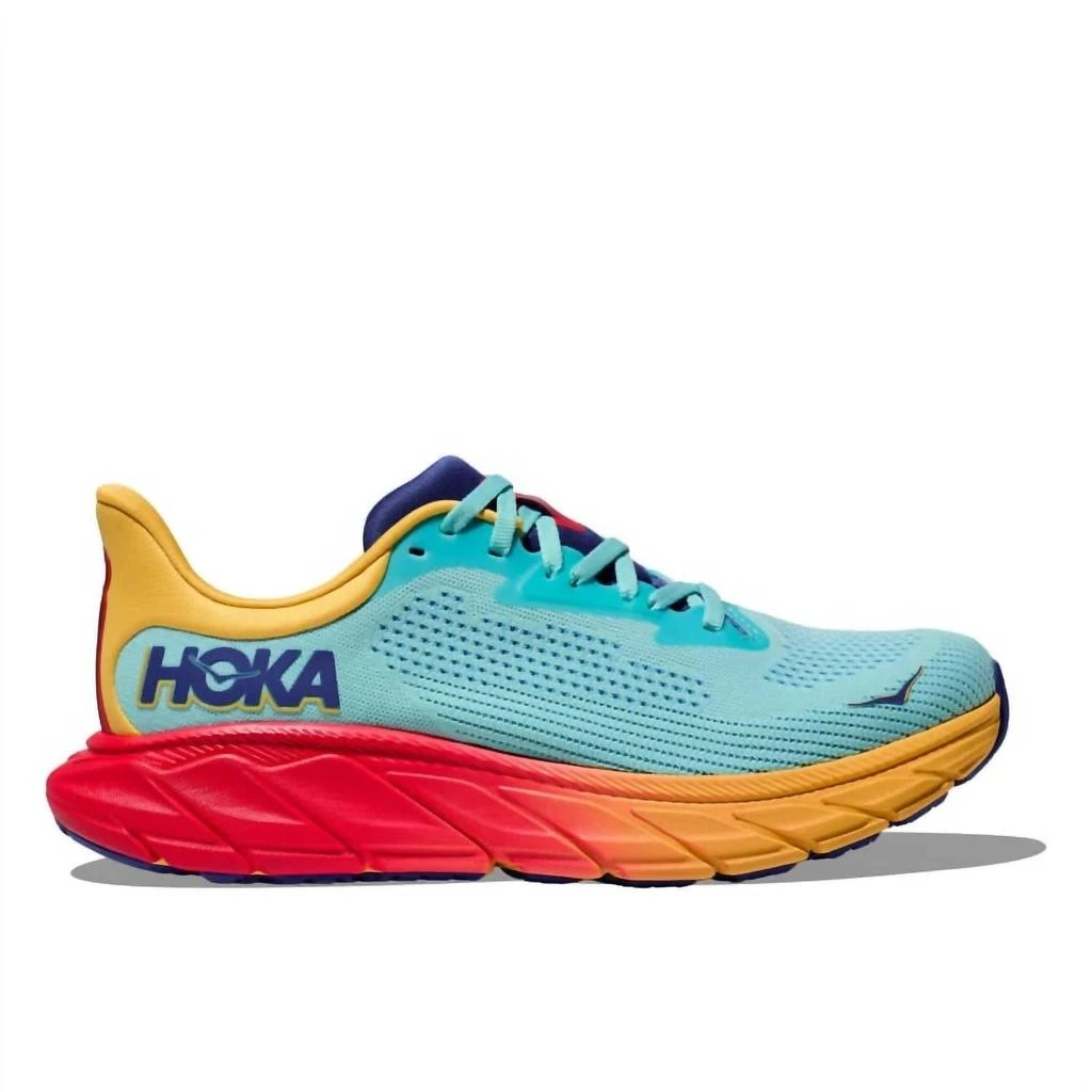 商品Hoka One One|Men's Arahi 7 Running Shoes In Cloudless/poppy,价格¥1013,第2张图片详细描述
