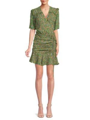 商品VERONICA BEARD|​Dakota Paisley Silk Mini Dress,价格¥670,第1张图片