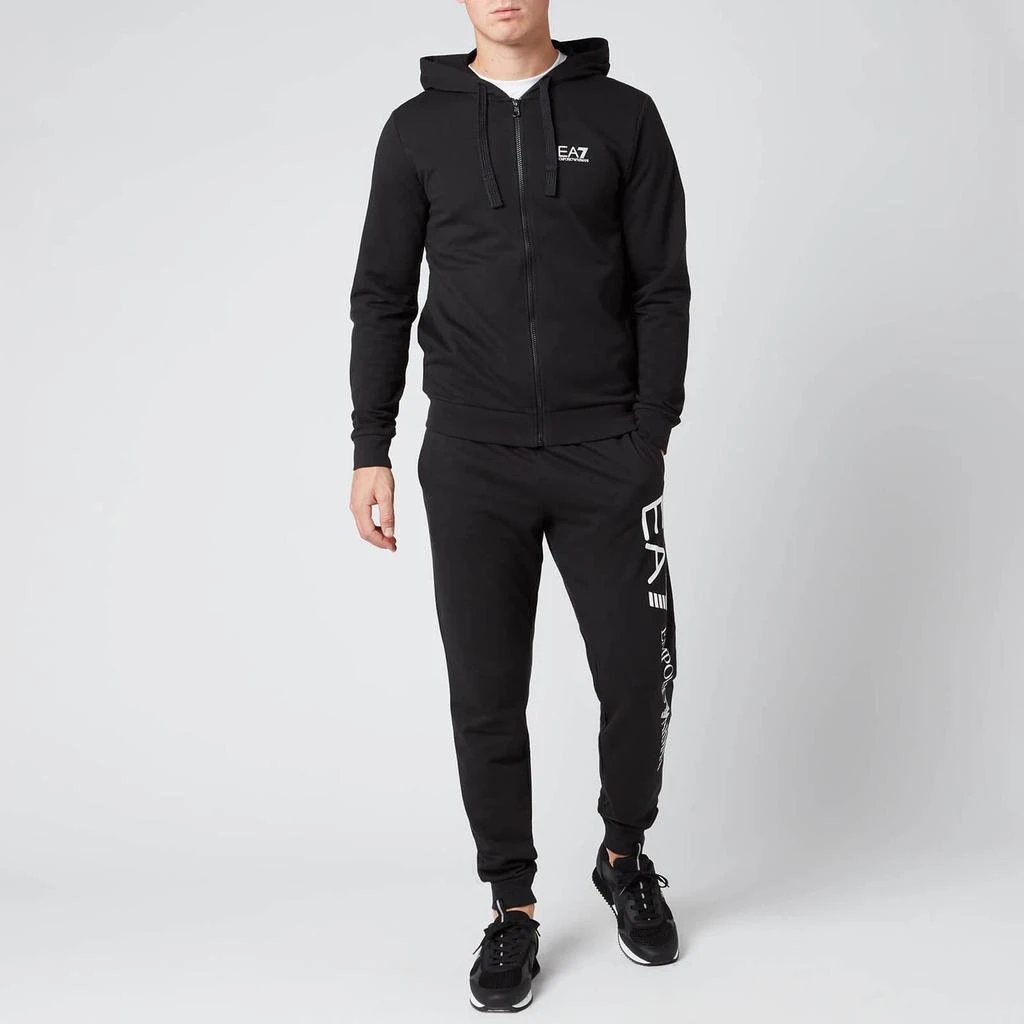 商品EA7|Emporio Armani EA7 Men's Zipped Hoodie - Black,价格¥873,第3张图片详细描述