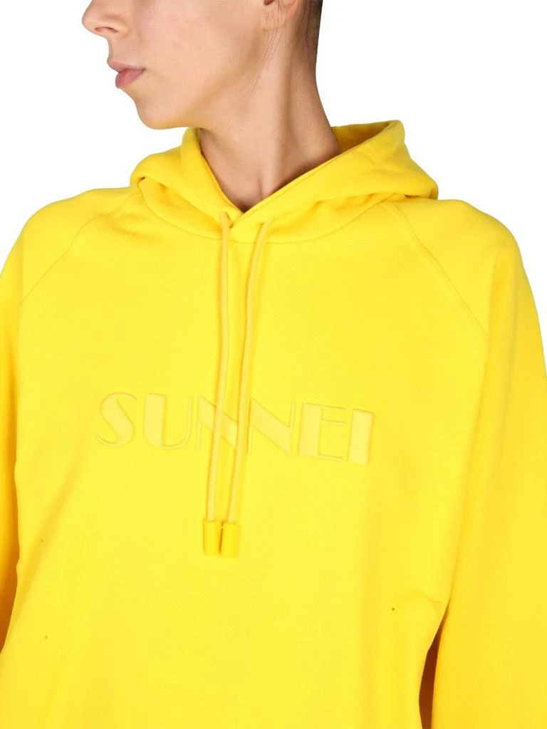 商品SUNNEI|Sunnei Logo Embroidered Drawstring Hoodie,价格¥1349,第5张图片详细描述