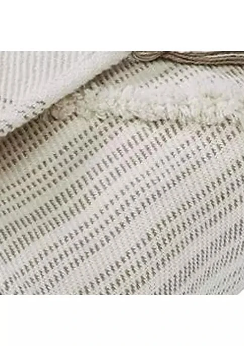 商品Duna Range|Range Veria 60 X 70 Cotton Throw With Diamond Pattern The Urban Port Off White,价格¥285,第4张图片详细描述