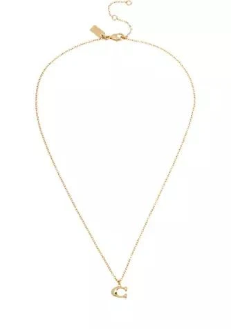 商品Coach|Signature C Starter Necklace,价格¥566,第1张图片